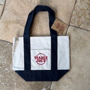 Trader Joe’s mini tote navy NWT